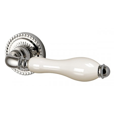 Ручка раздельная Silvia CL 1 SILVER-925/LWP-109 Серебро 925/беж фарфор