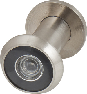 Глазок дверной, пластиковая оптика DV1, 16/35х60 SN Мат. никель SKIN PACK