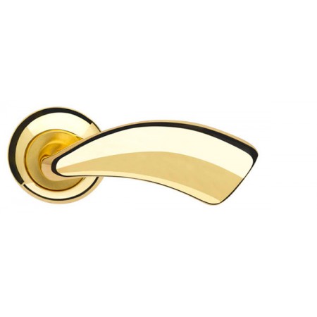 Ручка раздельная Leo LD56-1GP/SG-5 золото/матовое золото