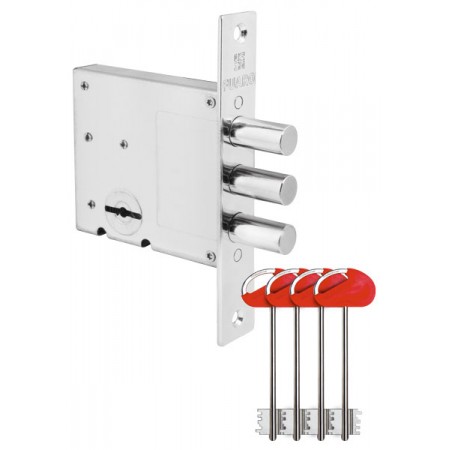 Замок врезной сувальдный V10/S-60.00.3R14 4 ключа