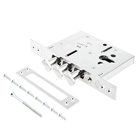 Замок врезной KALE KILIT 287D-BS60-CP-(SP)-STB 287D0000003