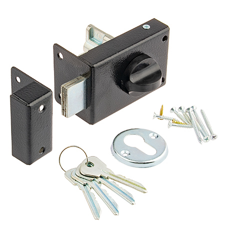 Замок накладной Омега ЗН-1 (черный)