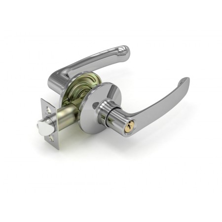 Ручка защелка  882 CP-E (хром) кл/фик.