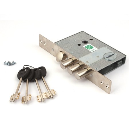 Замок врезной ГАРДИАН-5011-4кл дл.кл.