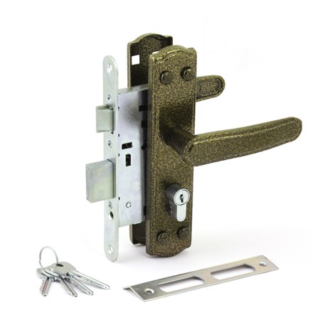 Замок врезной Омега-ЗВ4-3-03-01 (бронза)