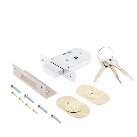 Замок врезной KALE KILIT 156F-BS45-CP-3KEY-(SP, Ros)-STB 156F0000003