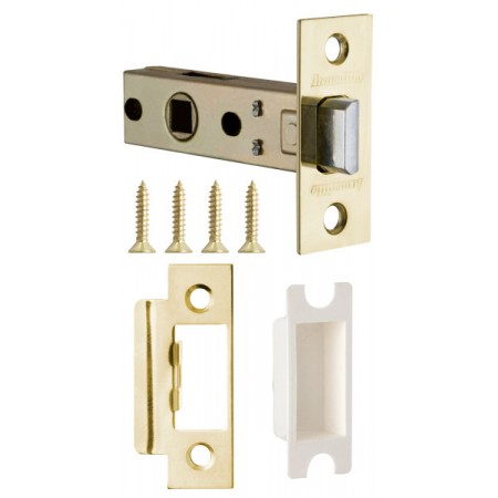 Защелка врезная LH 120-50-25 GP Золото SKIN /прям/