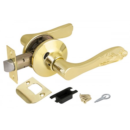 Ручка защелка 6033 PB-P (без фик.) золото