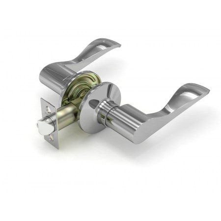 Ручка защелка  892 CP-P (хром) без. фик.