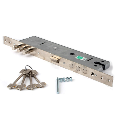 Замок врезной ГАРДИАН-1512-4кл (б/ц) дл.кл. (ЗК.103)