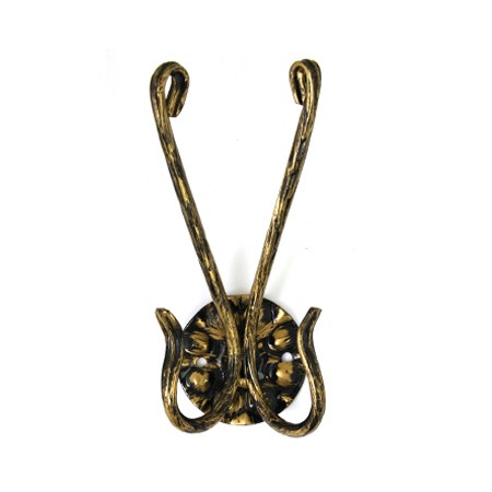 Крючок кованный двойной бронза