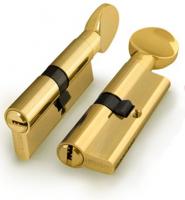 Цилиндровый механизм FUARO-D502 70 (35 ключ-35 вертушка) латунь Система ключей: 'КА' под один ключ