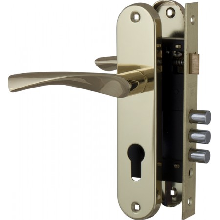 Корпус замка в комплекте с ручкой SET F1511W/B GP