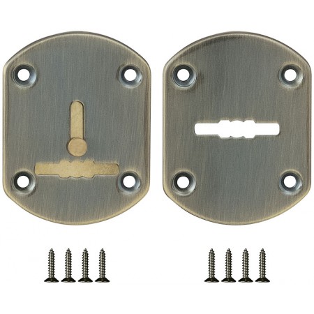 Декоративная накладка ESC021-ABG-6 (БРОНЗА) на сув. замок со шторкой (2 шт)