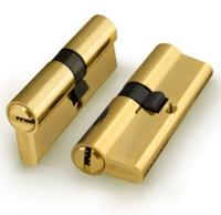 Цилиндровый механизм FUARO-D500 90 (45-45) ключ/ключ латунь Система ключей: 'КА' под один ключ