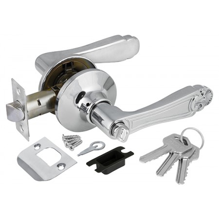 Ручка защелка 6037 CP-E (кл./фик.) хром