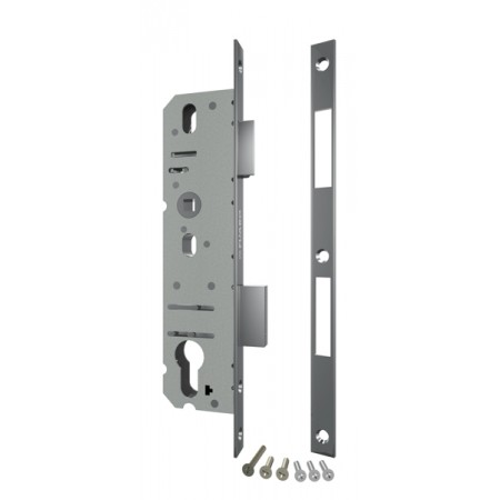 Корпус узкопрофильного замка с защелкой 4916-25/92 CP (хром) межосев. расст. 92 мм