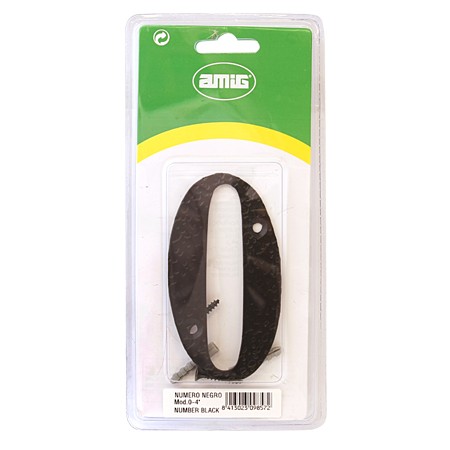 Цифра Amig 0 (черный) 9857