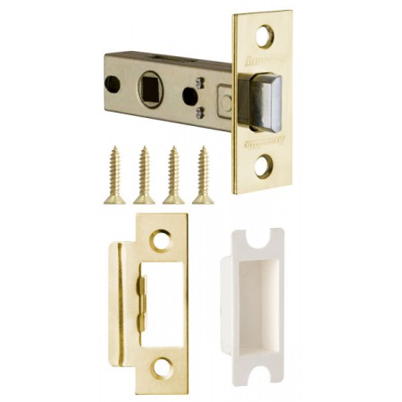 Защелка врезная LH 120-45-25 GP Золото BOX /прям/