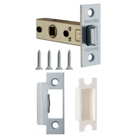 Защелка врезная LH 120-45-25 SC Мат. хром SKIN /прям/