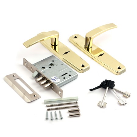 Замок врезной 84302-ЗВ9-8/13 (золото)
