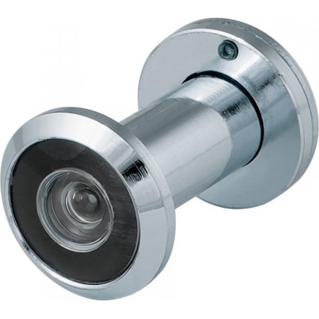 DVZ1, глазок, 16/200/35x60 (оптика пластик, угол обзора 200) CP Хром (подвес)