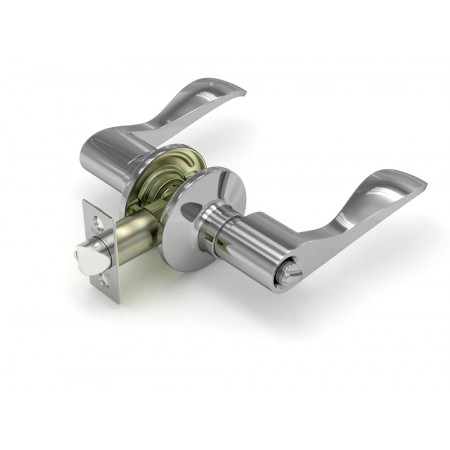 Ручка защелка  892 CP-B (хром) фик.