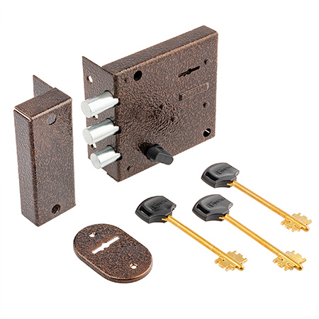 Замок накладной БИФ-0090-1*3-ЛК