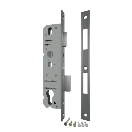 Корпус узкопрофильного замка с защелкой 4924-25/92 CP (хром) межосев. расст. 92 мм