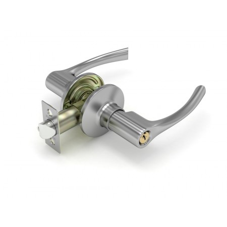 Ручка защелка  829 SN-E (мат. никель) кл/фик.