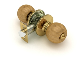 Ручка защелка  672 WR-B (груша) фик.