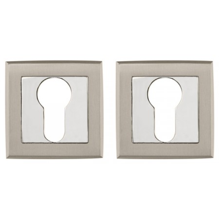 Накладка под цилиндр ET QL SN/CP-3 матовый никель/хром