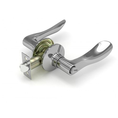 Ручка защелка  891 CP-B (хром) фик.