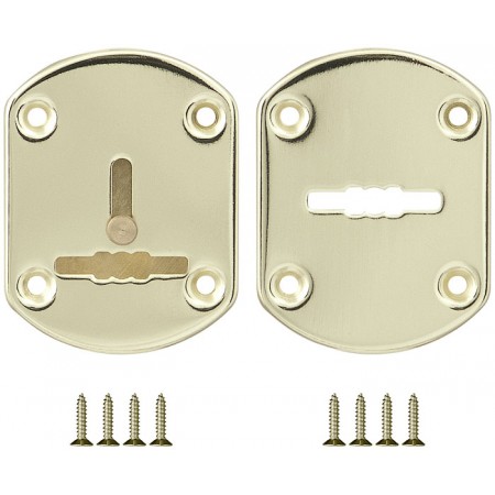 Декоративная накладка ESC021-GP-2 (ЗОЛОТО)  на сув. замок со шторкой (2 шт)