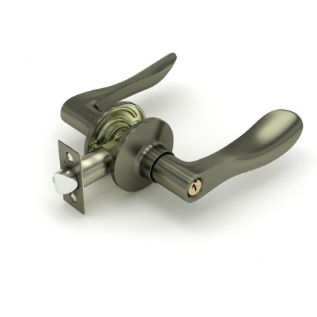 Ручка защелка  891 AB-E (бронза) кл/фик.