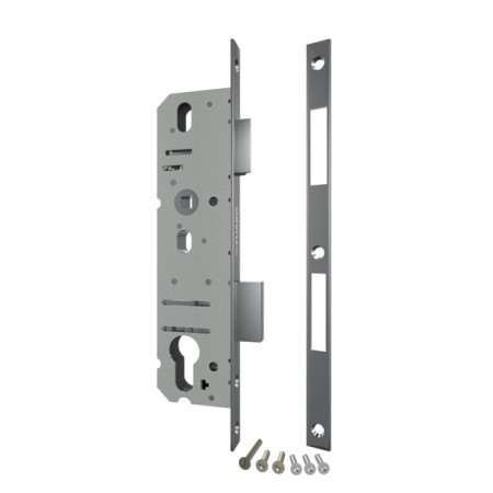 Корпус узкопрофильного замка с защелкой 4916-35/92 CP (хром) межосев. расст. 92 мм