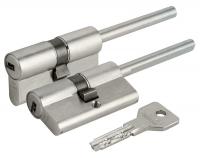 Цилиндр замка Cisa Asix под вертушку 75 мм 45-30 никель ключ/дл. шток 'мастер-система'