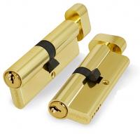 Цилиндровый механизм ФУАРО - FUARO ZM 90 mm (45-45) ключ/вертушка латунь