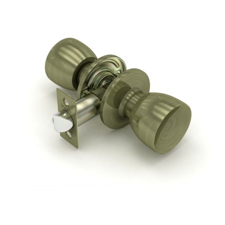 Ручка защелка  591 AB-P (бронза) без. фик.