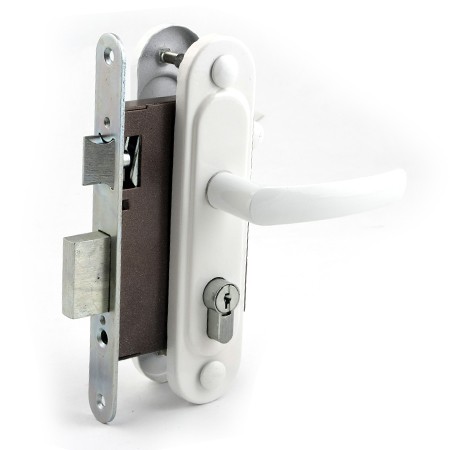 Замок врезной Омега-ЗВ7.02 (белый)