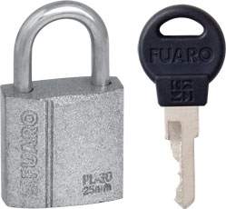 Замок навесной PL-3025 (25 мм) 2 " англ."  кл. БЛИСТЕР