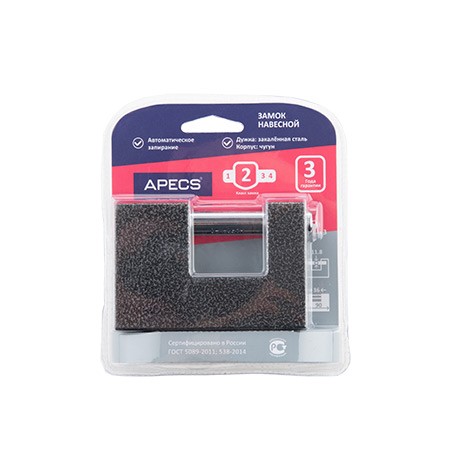 Замок навесной Apecs PD-10-90-Blister