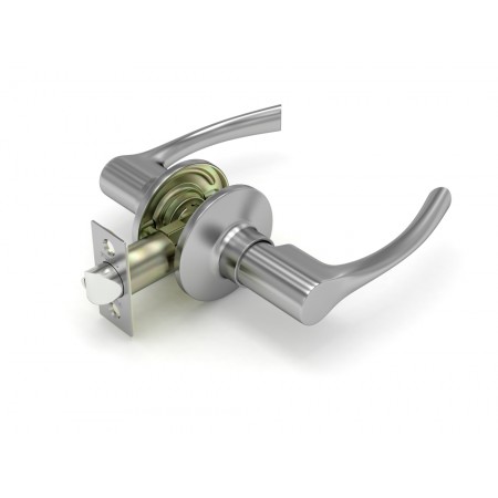 Ручка защелка  829 SN-P (мат. никель) без. фик.