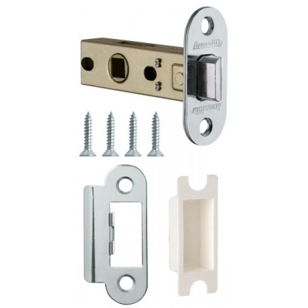 Защелка врезная LH 220-45-25 CP Хром /овал/