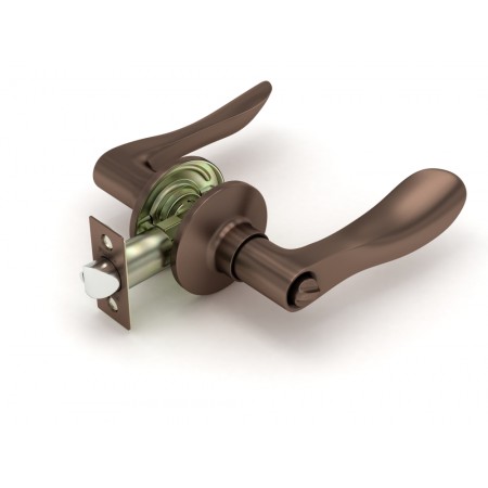 Ручка защелка  891 AC-B (медь) фик.