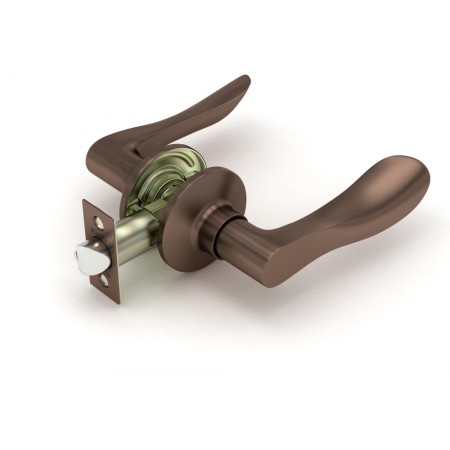 Ручка защелка  891 AC-P (медь) без. фик.