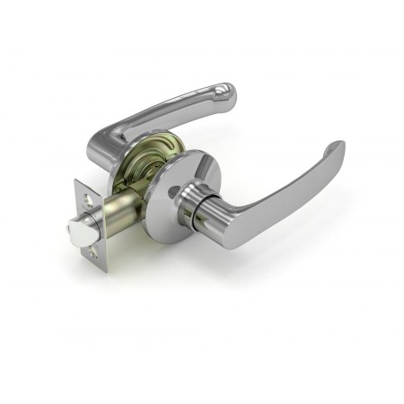 Ручка защелка  882 CP-P (хром) без. фик.