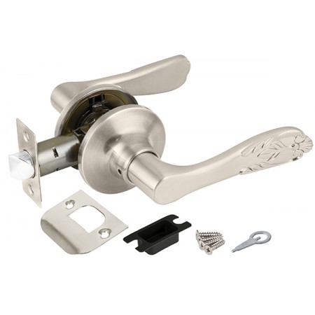 Ручка защелка 6033 SN-P (без фик.) мат. никель