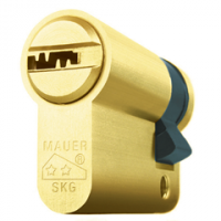Цилиндровый механизм MAUER Assa-Abloy 85 мм 76-9 Односторонний латунь MAUER Assa-Abloy Система ключей KA-MK-GMK