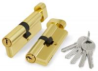 Цилиндровый механизм ФУАРО - FUARO ZM 80 (35 вертушка -45 ключ) латунь